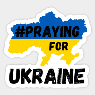 Praying for Ukraine support Ukraine Sticker